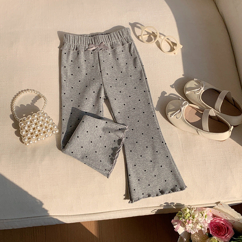 【90-140】パターンプリントフレアパンツ