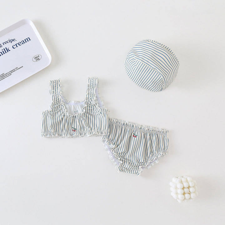 【90-140】シャーリングデザインセパレートスイムウェア