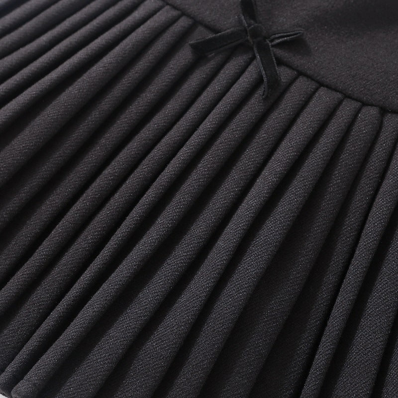 【110-150】リボンモチーフプリーツスカート