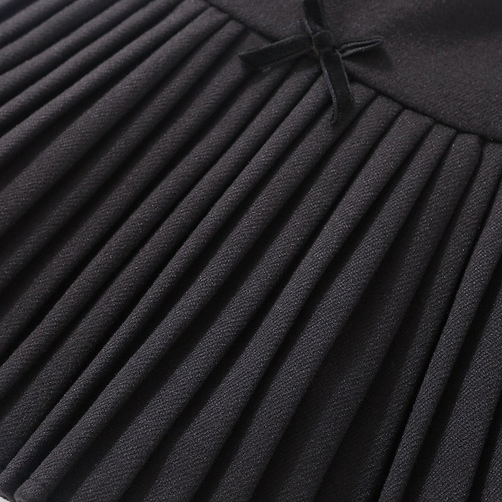 【110-150】リボンモチーフプリーツスカート