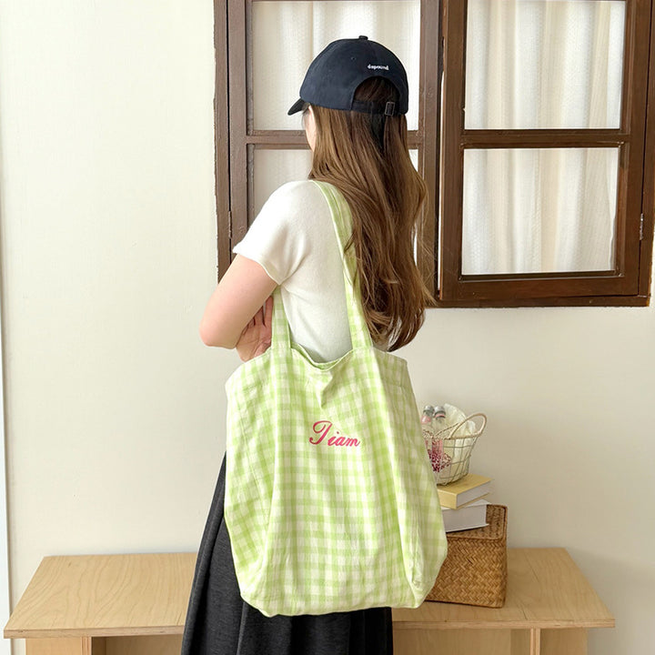 チェック柄2Wayバッグ