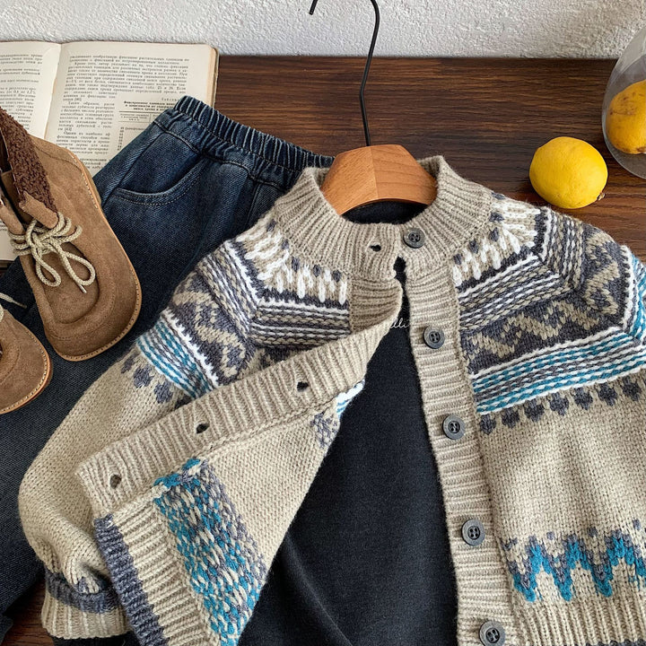 【90-140】フェアアイルニットカーディガン