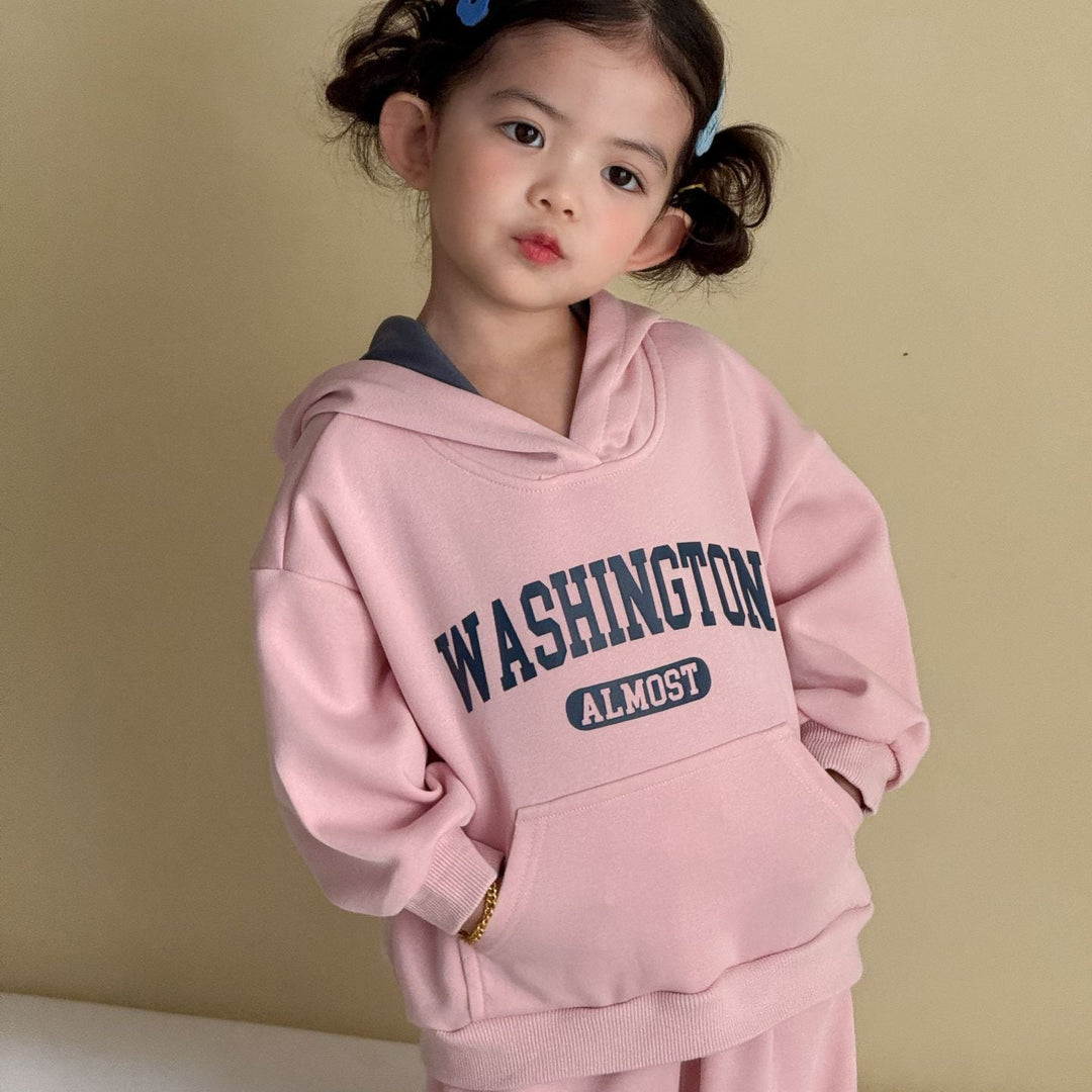 【80-150】WASHINGTONバイカラーフーディーセットアップ