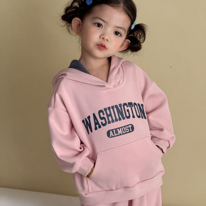 【80-150】WASHINGTONバイカラーフーディーセットアップ