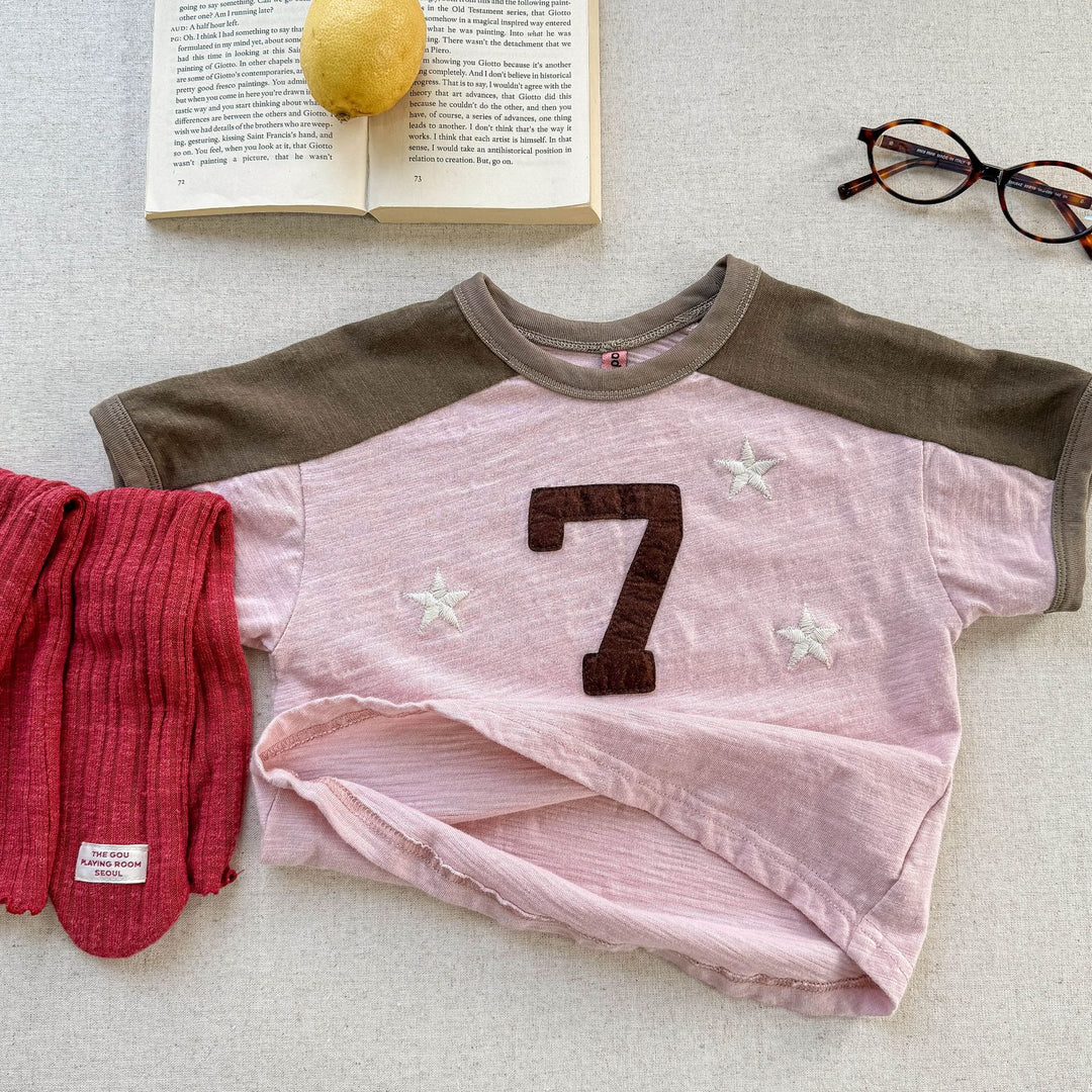 【80-130】スター＆７Tシャツ