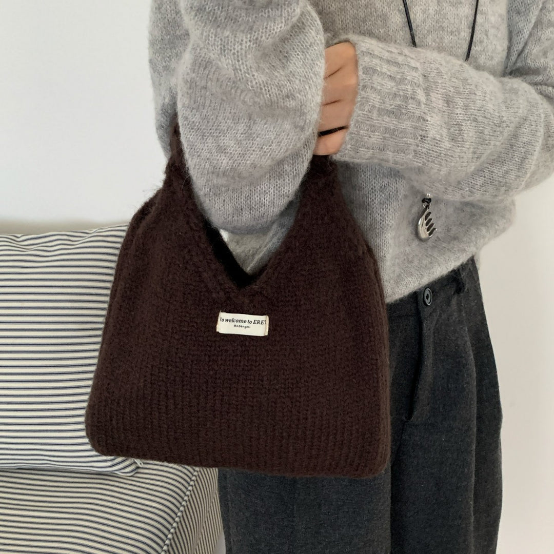 あったかニットバッグ