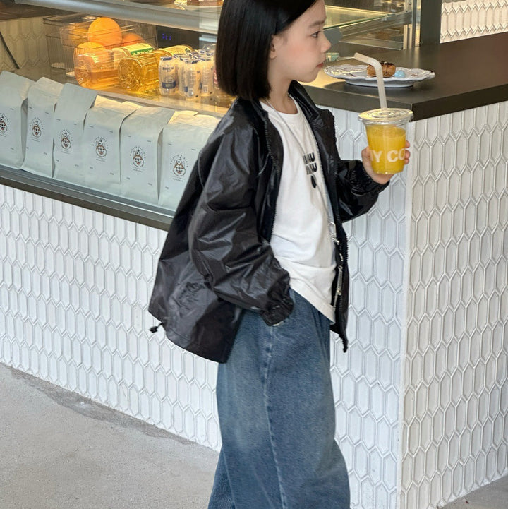 【100-150】フルジップバックロゴアウター