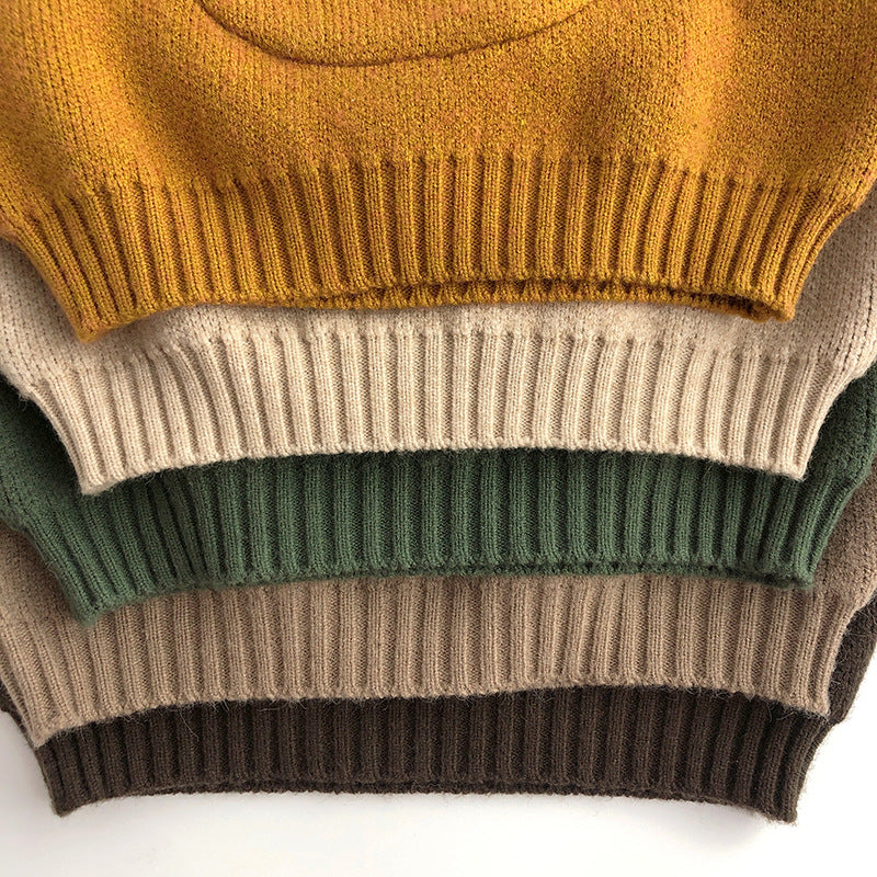 【80-130】ポケットアニマル柄セーター