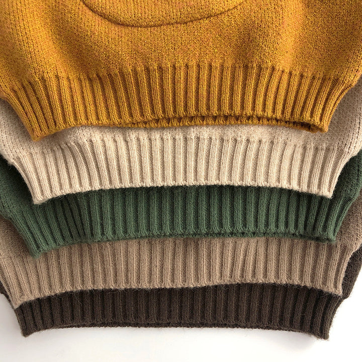 【80-130】ポケットアニマル柄セーター