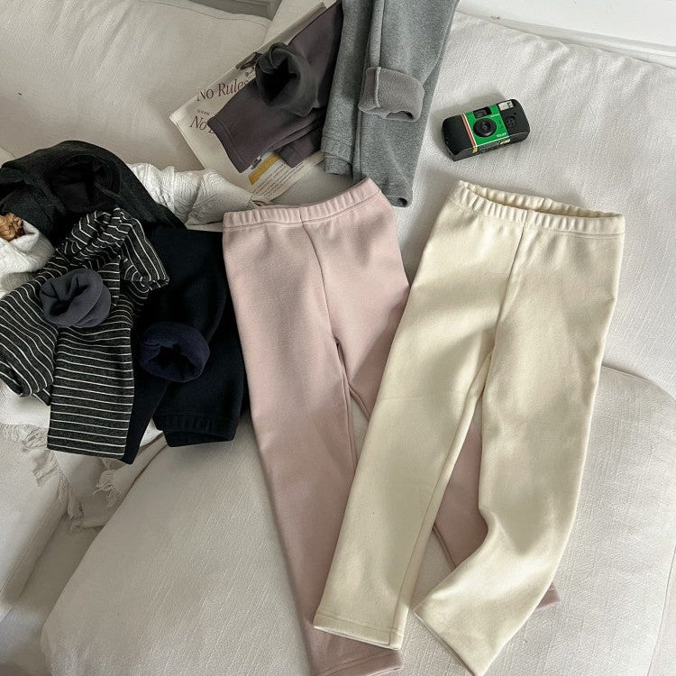 【90-150】裏起毛シンプルレギンスパンツ