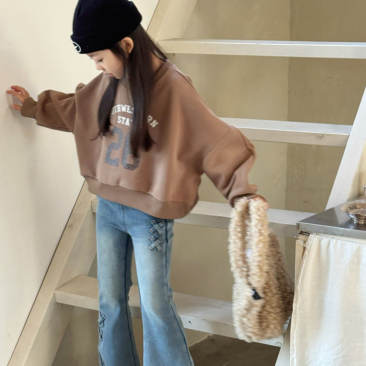 【90-150】フロントプリントトレーナー