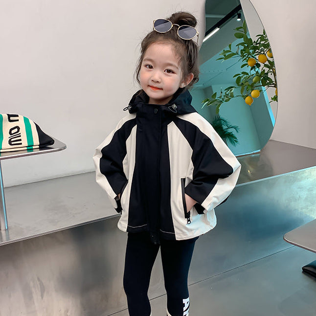 【100-140】バイカラーウィンドブレーカー