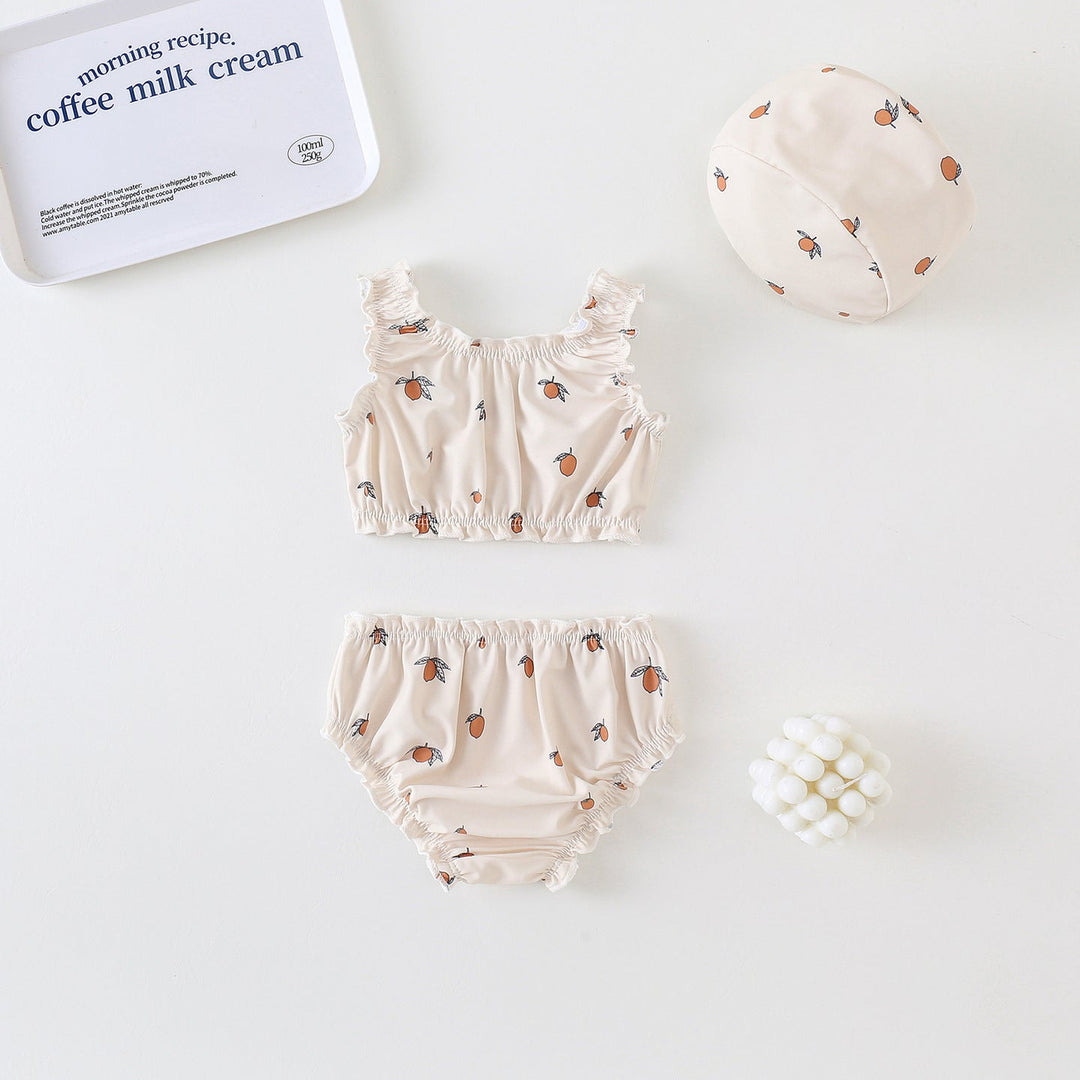 【90-140】シャーリングデザインセパレートスイムウェア