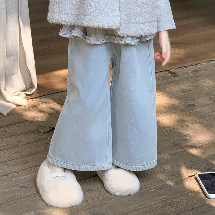 【90-140】ストレートワイドデニム