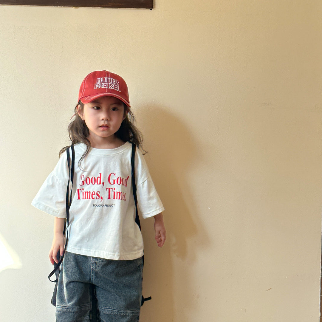 【80-150】ロゴプリントリラックスTシャツ