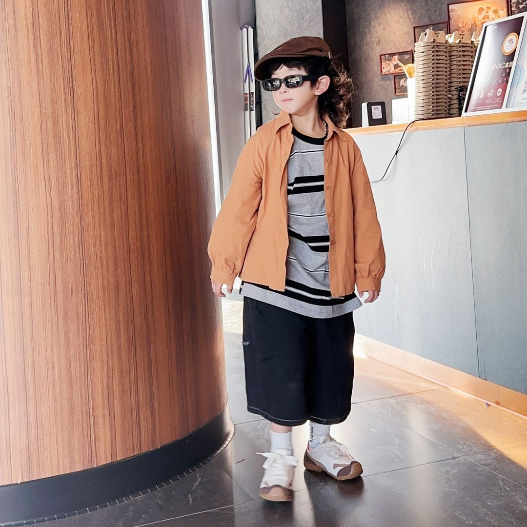 【16.0-22.0】クールデザインメッシュスニーカー