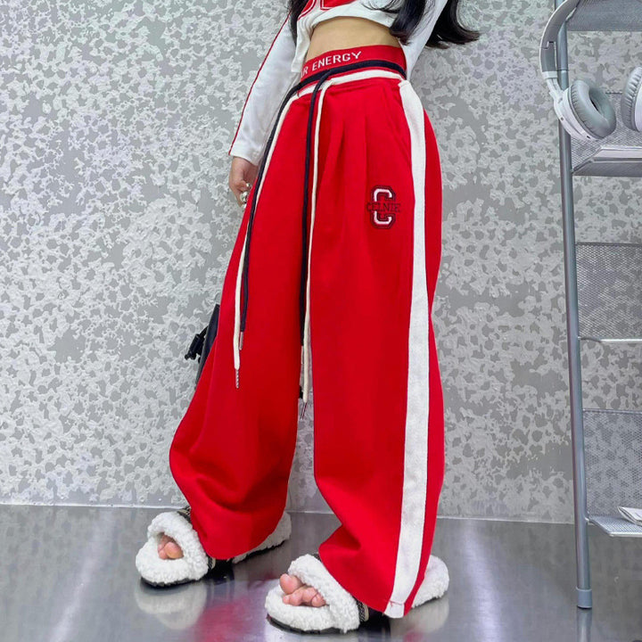 【110-150】ウエストデザインロングパンツ