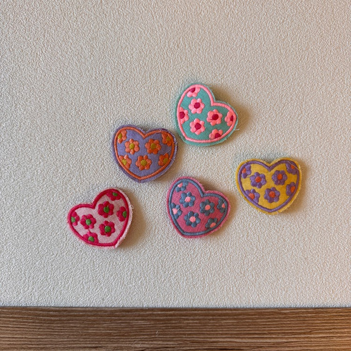 ハート＆フラワーヘアクリップ