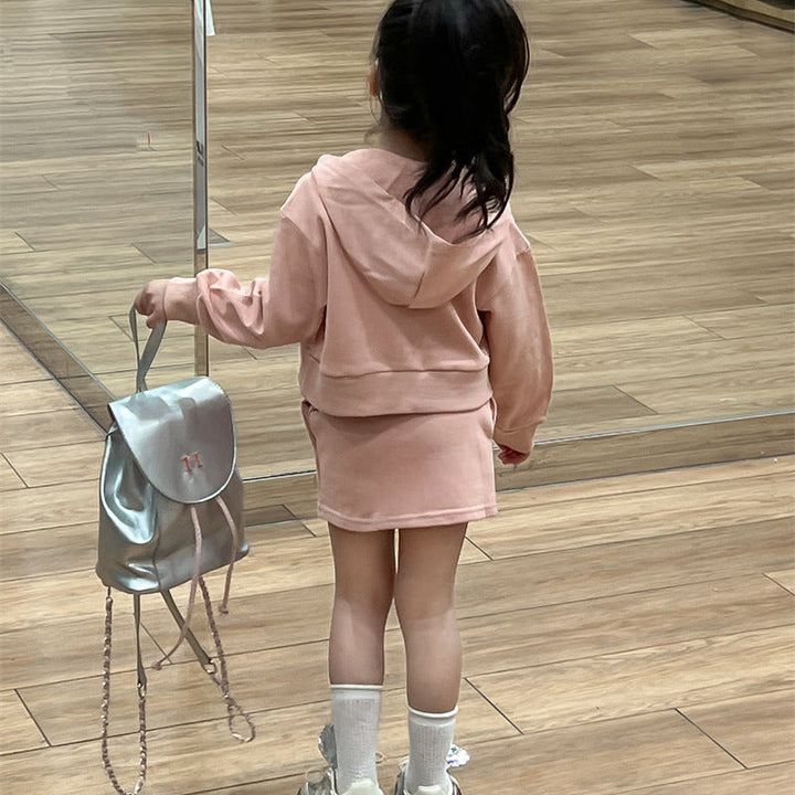 【90-140】シンプルジップパーカー