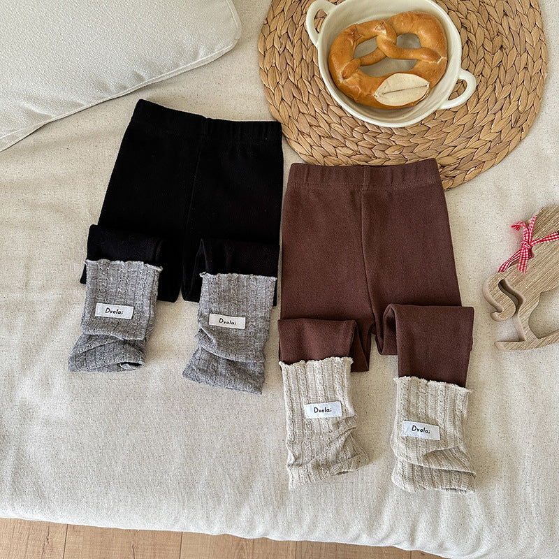 【90-150】レッグウォーマー風レギンス