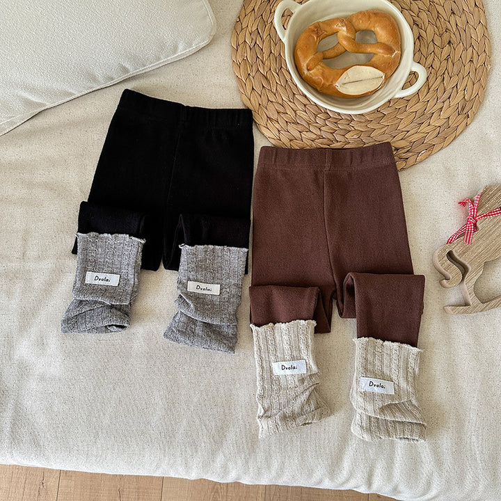 【90-150】レッグウォーマー風レギンス