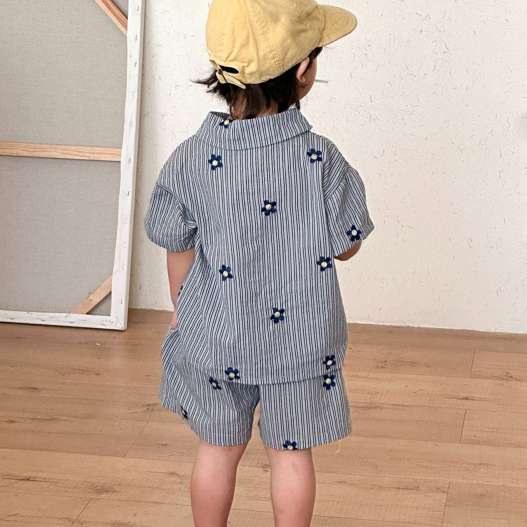 【80-150】花柄刺繍デザインセットアップ