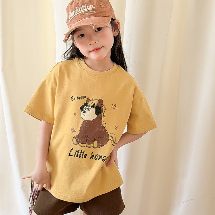 【100-150】アニマルデザインTシャツ