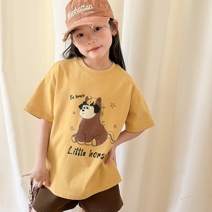 【100-150】アニマルデザインTシャツ