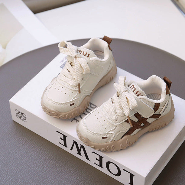 【13.5-18.5】ラインデザインカジュアルスニーカー