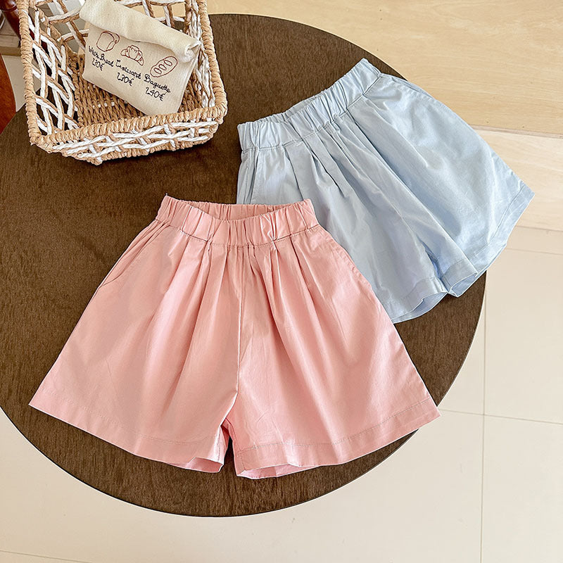 【90-150】シンプルタックショートパンツ