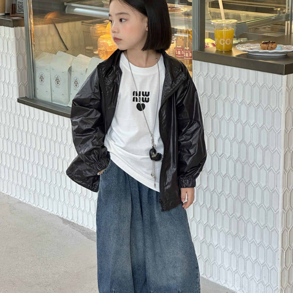 【100-150】フルジップバックロゴアウター