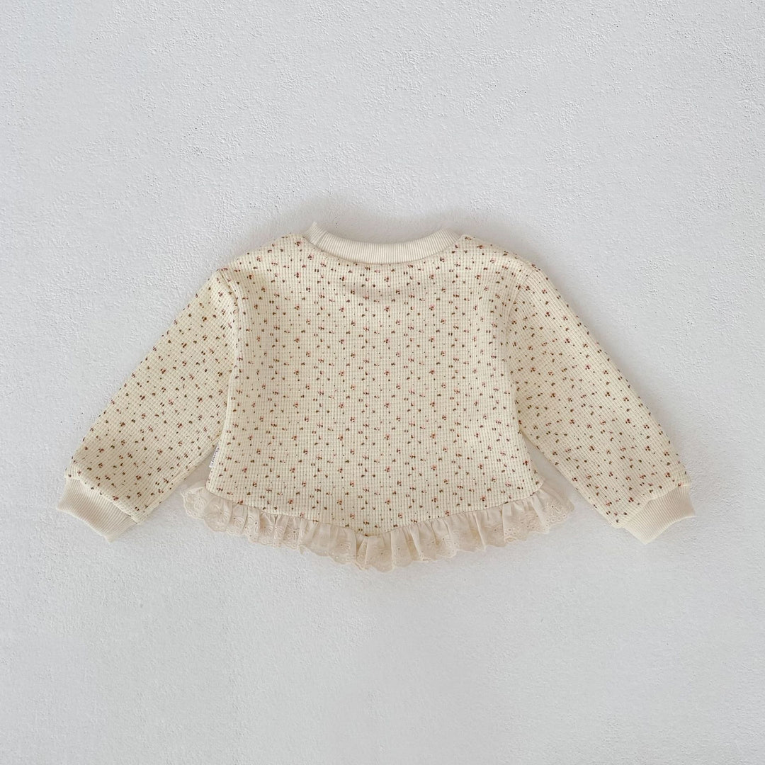 【73-110】レースヘムワッフルセットアップ