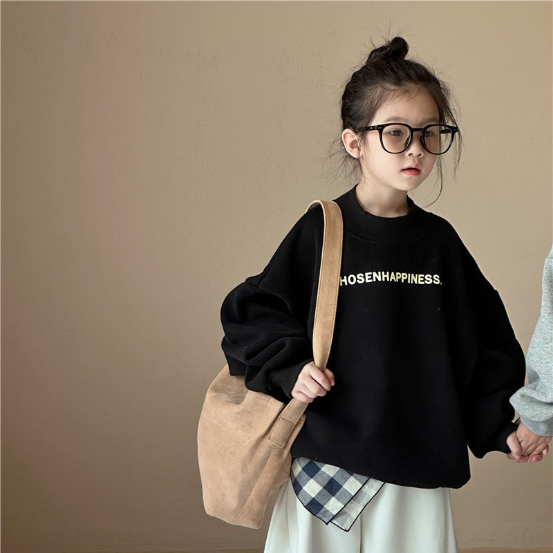 【90-150】オーバーサイズロゴデザイントレーナー