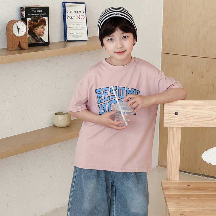 【90-150】ロゴデザインTシャツ