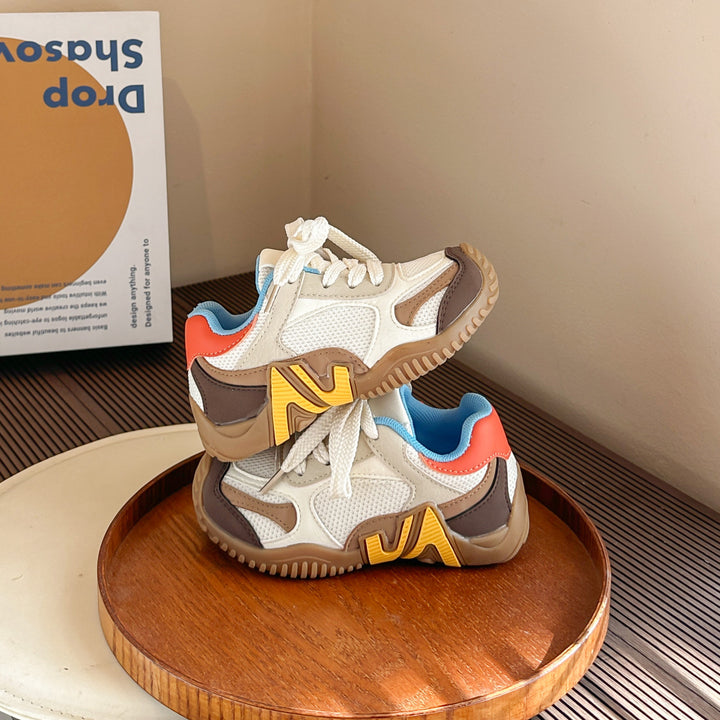 【16.0-22.0】クールデザインメッシュスニーカー