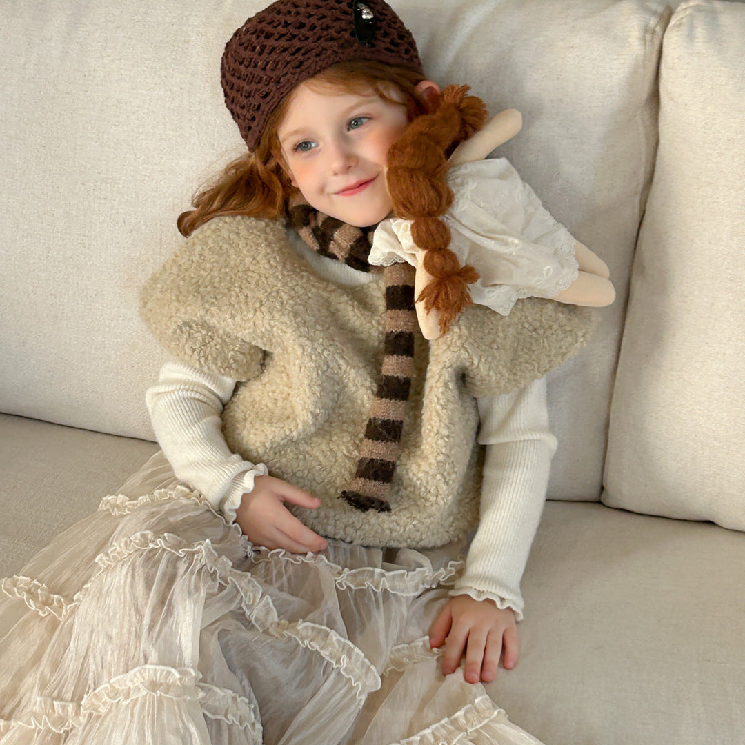 【90-150】ハイネックメロウデザインニット