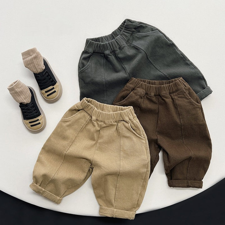 【80-130】カジュアルロングパンツ