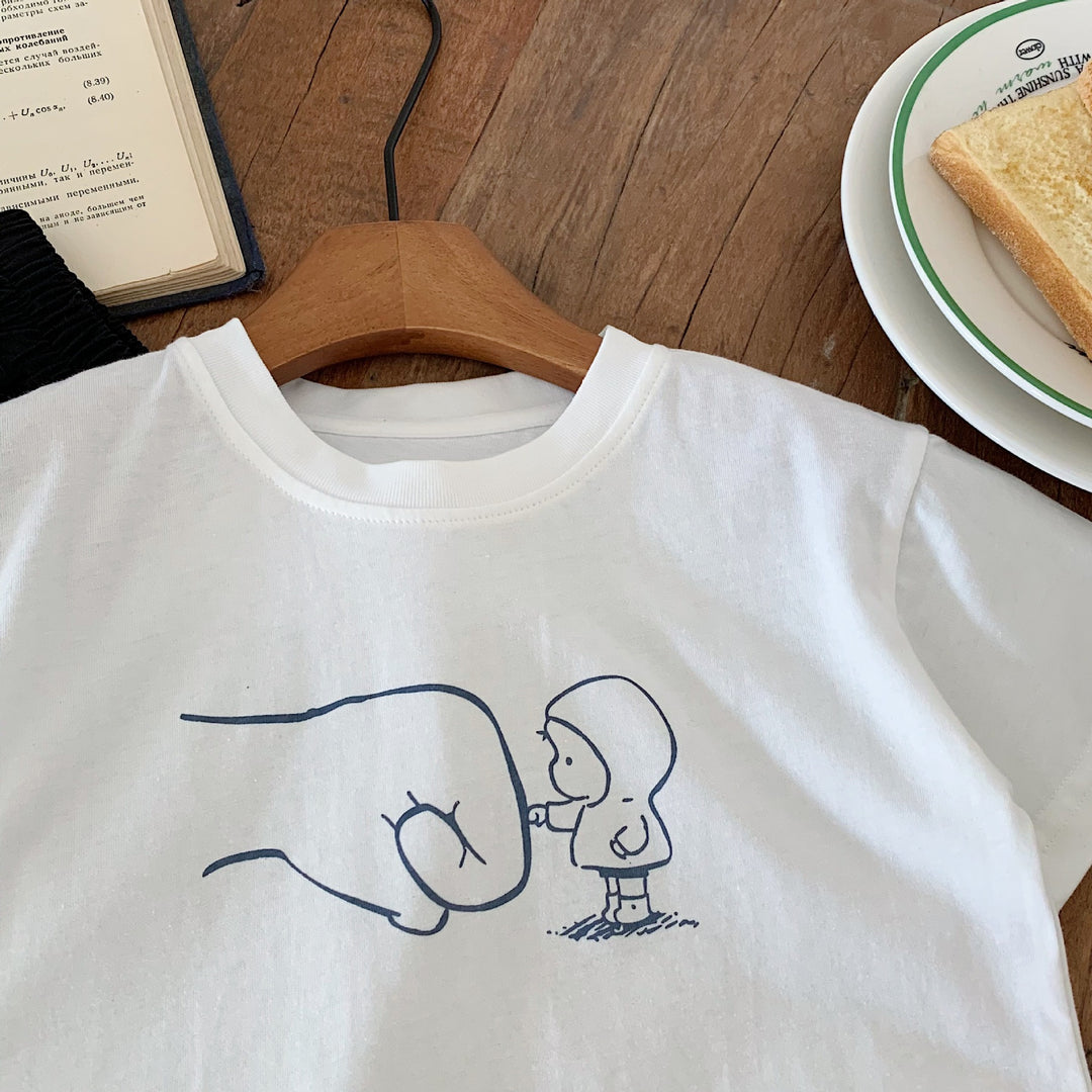 【90-140】リラックスユニークTシャツ