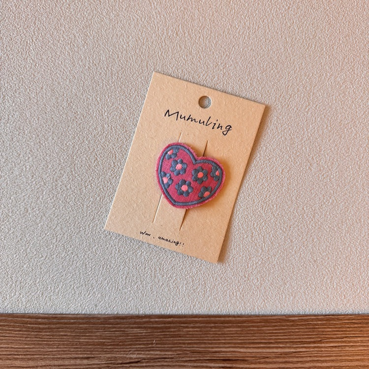 ハート＆フラワーヘアクリップ