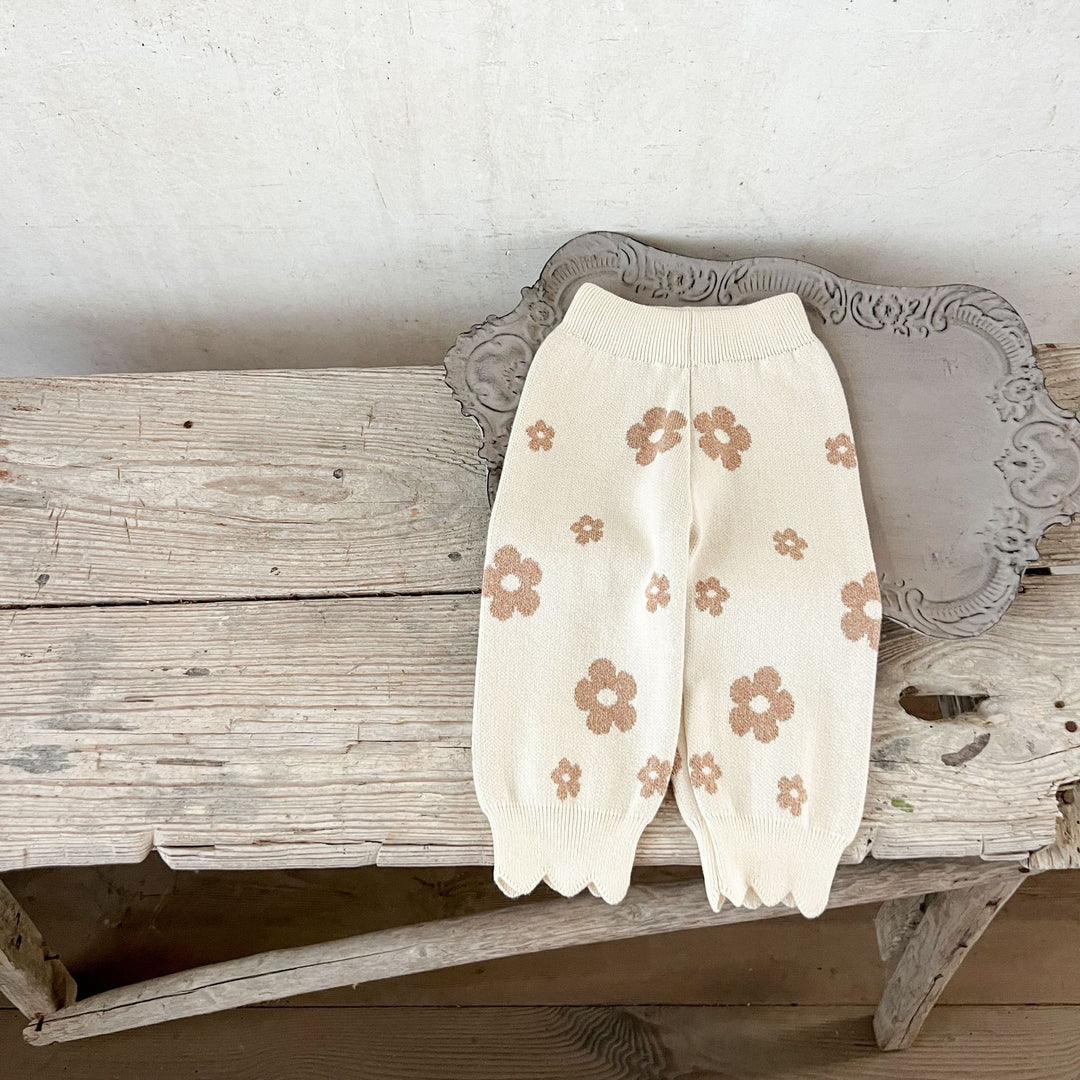 【73-100】スカラップヘム花柄セットアップ