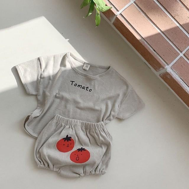 【73-100】トマトデザインTシャツ×ブルマセット