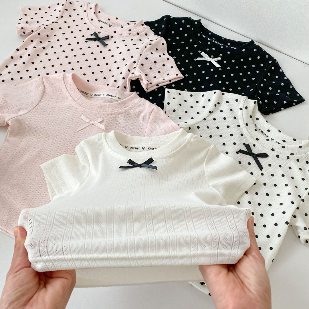 【73-130】フロントリボンTシャツ
