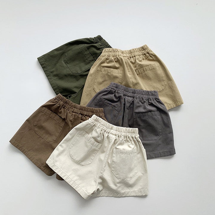 【80-130】ダブルポケットハーフパンツ