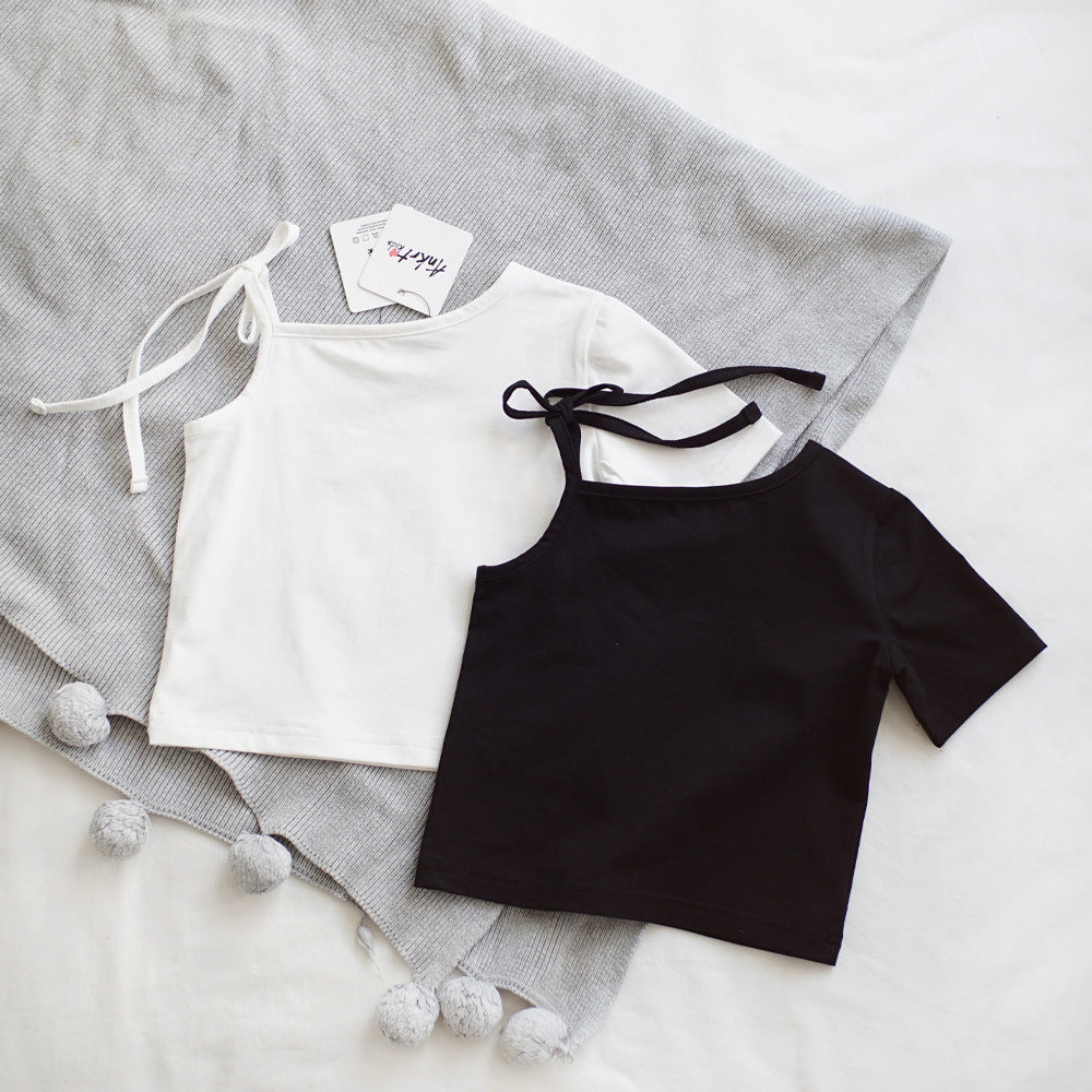 【90-150】ワンショルダーTシャツ