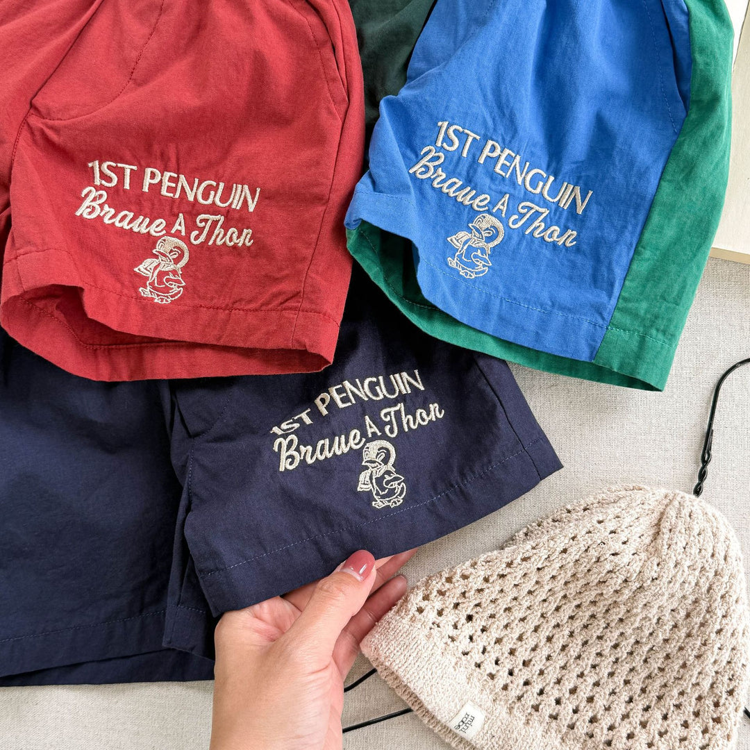 【80-130】ロゴデザインショートパンツ