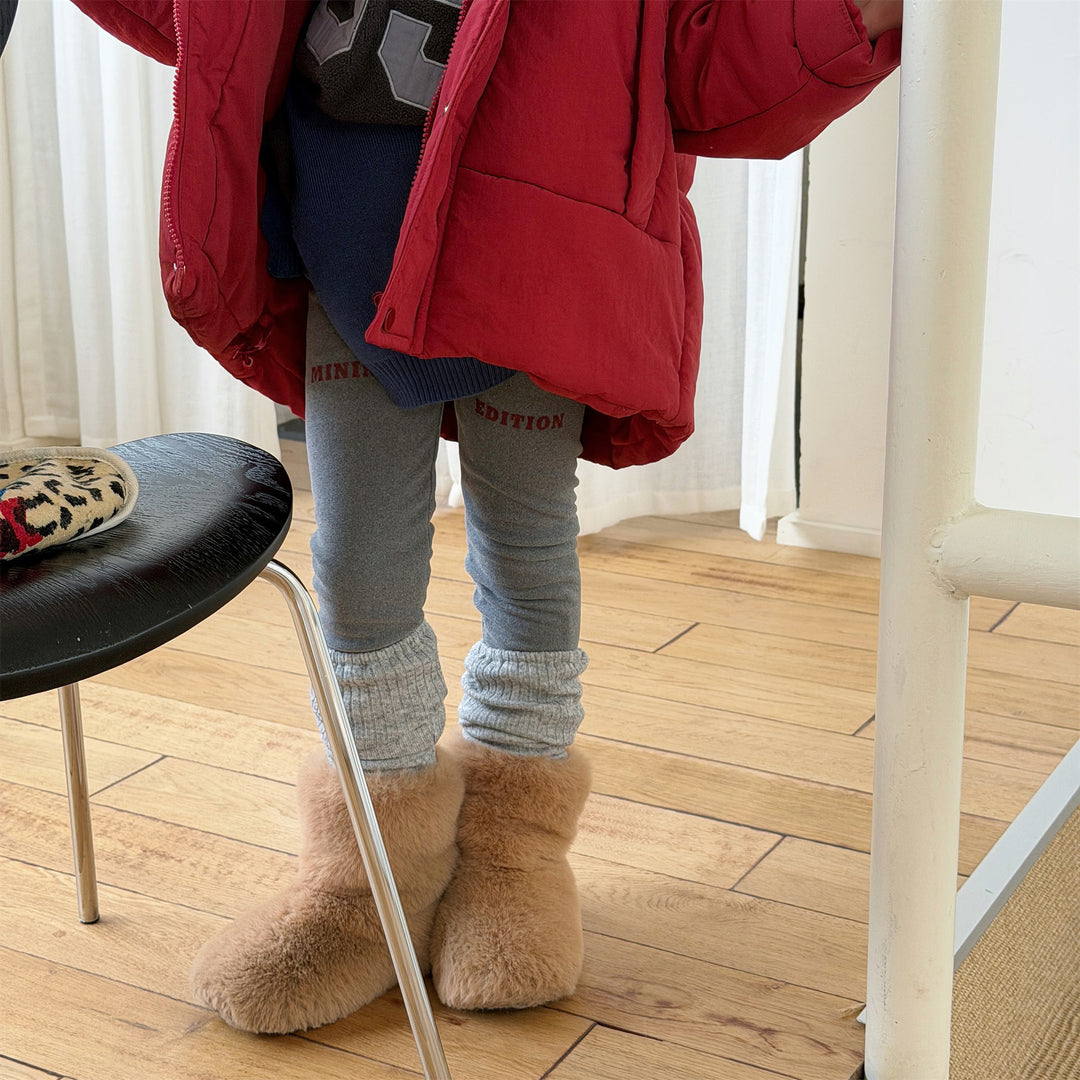 【80-130】裏起毛レッグウォーマー付きレギンス