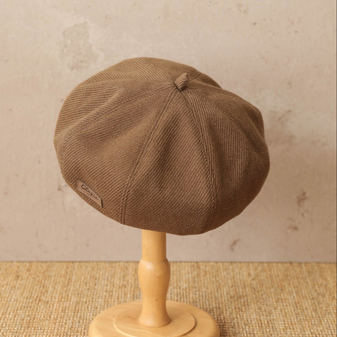 【55-59cm】ワンポイントワッペンベレー帽