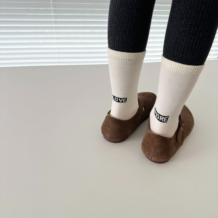 【S-L】バックロゴデザインソックス