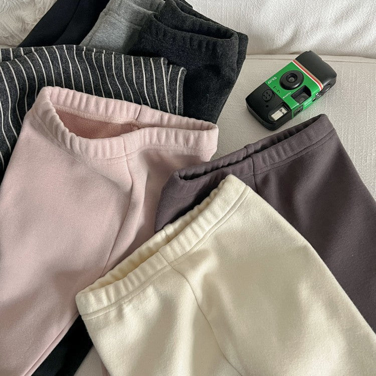 【90-150】裏起毛シンプルレギンスパンツ