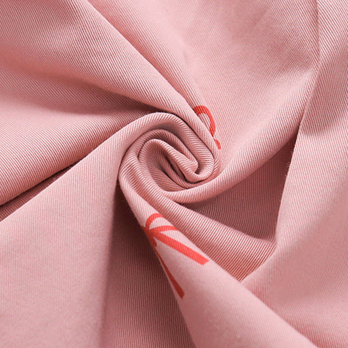 【90-140】リボン柄オーバーサイズシャツ